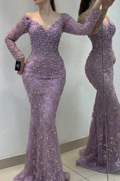 Schöne Abendkleider Lang Gold | Spitze Abiballkleider mit Glitzer