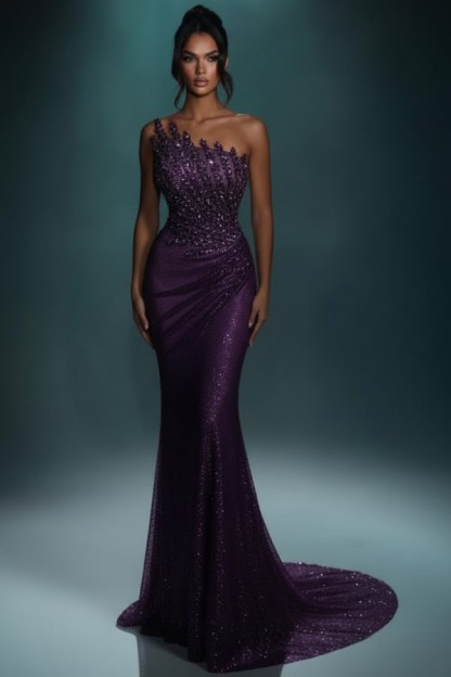 Festliche Abendkleider Lang Brau Abiballkleider Ballkleider Glitzer