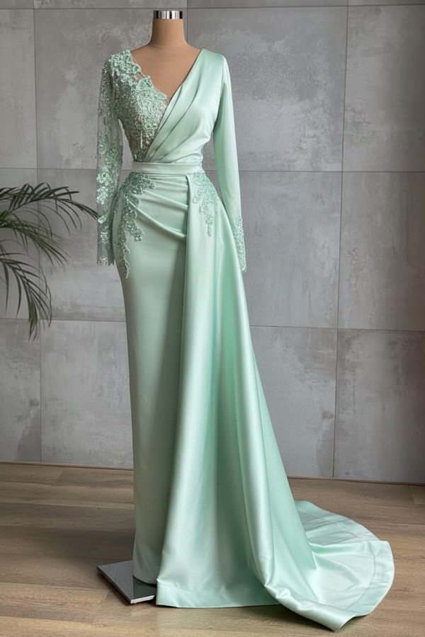 Rote Abiballkleider Lang Günstig | Abendkleider mit Ärmel