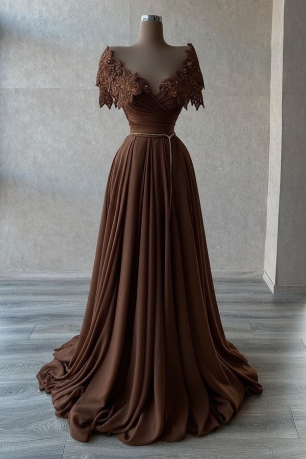 Elegante Abendkleider Lang | Abiballkleider mit Glitzer