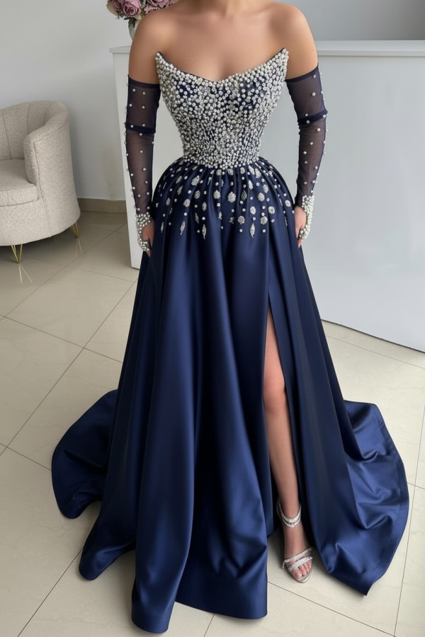 Seladongrün Abendkleider Lang Glitzer Ballkleider Abiballkleider Günstig