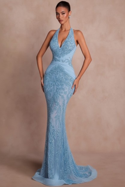 Dunkel Grün Abendkleider Lang Glitzer Ballkleider Spitze Online