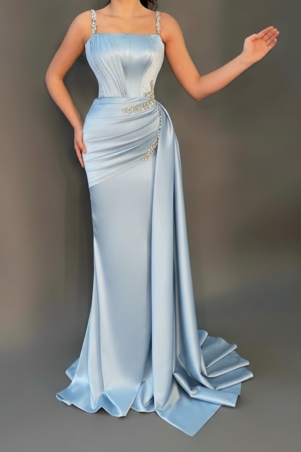 Sage Abendkleider Günstig | Abiballkleider Lang Glitzer