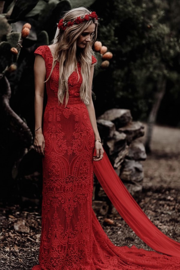 Elegante Boho Hochzeitskleider Mit Spitze Brautkleider Meerjungfrau St