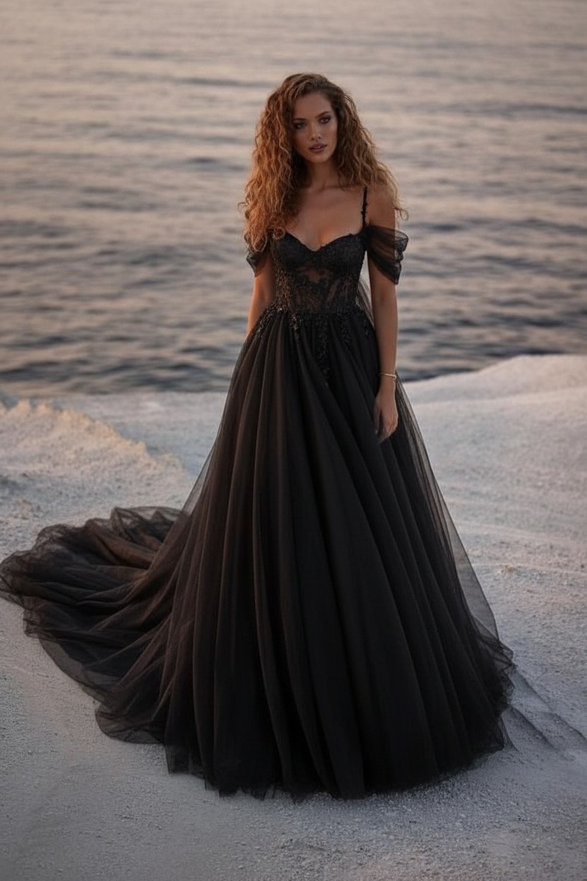 Boho Hochzeitskleider A Linie | Schlichte Brautkleider mit Spitze