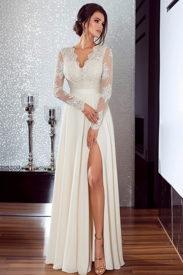 Elegante Abendkleider Lang Schwarz Mit Spitze Etuikleid Kleider Online