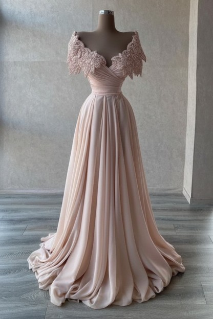 Elegante Abendkleider Lang | Abiballkleider mit Glitzer