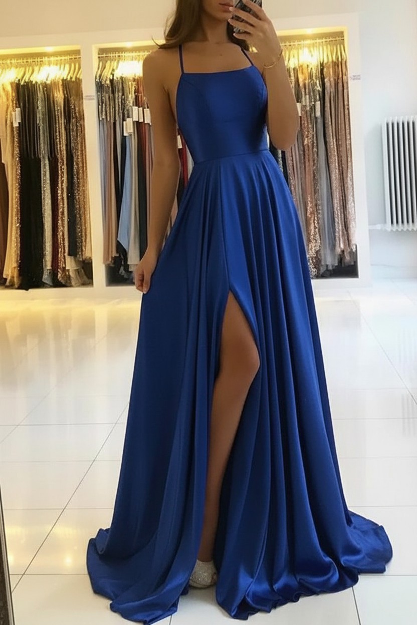 Schlichtes Abendkleid Lang Grun | Abiballkleider Gunstig | Babyonlinedress.de