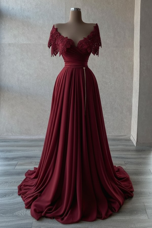 Elegante Abendkleider Lang | Abiballkleider mit Glitzer