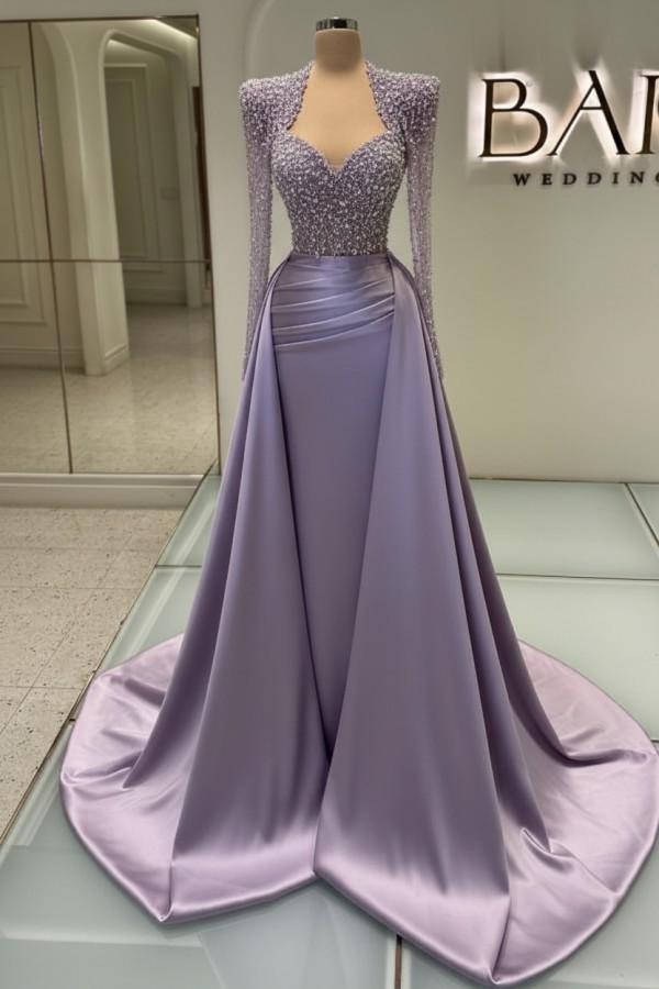 Luxus Abendkleider Lang Weiß | Glitzer Abiballkleider Mit Ärmel