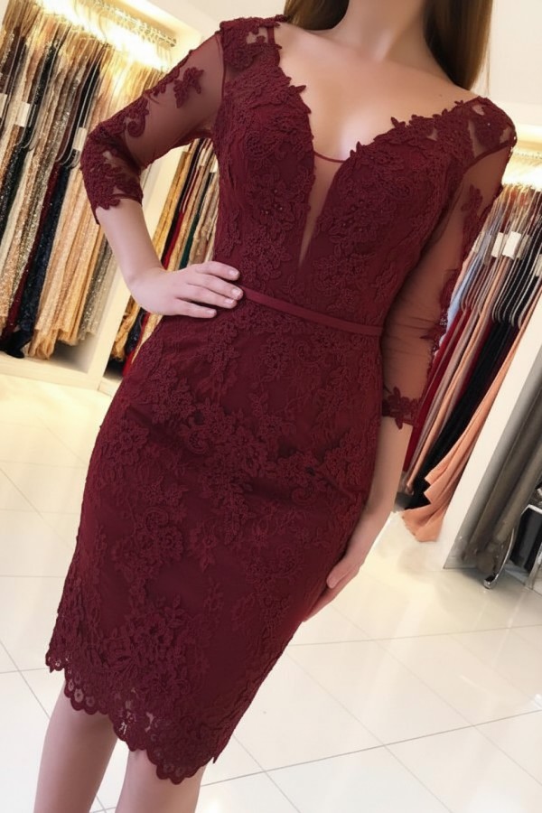 Mint Cocktailkleider Kurz Günstig | Abendkleider Mit Ärmel