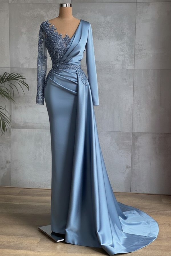 Rote Abiballkleider Lang Günstig | Abendkleider mit Ärmel