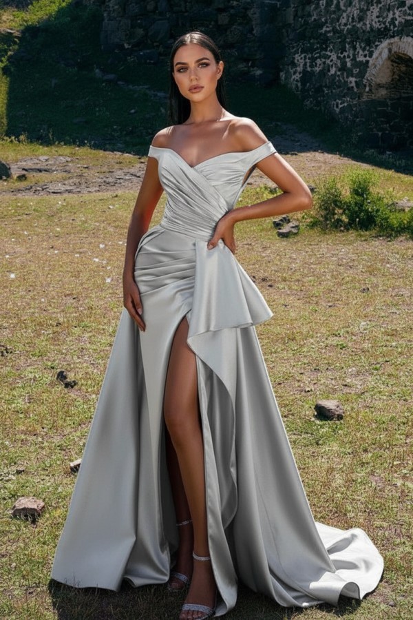 Schlichte Abendkleider Lang Rot | Abiballkleider Günstig