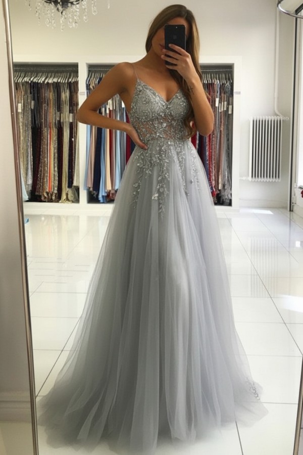 Luxus Abendkleider Blau | Abiballkleider Lang Glitzer | Babyonlinedress.de