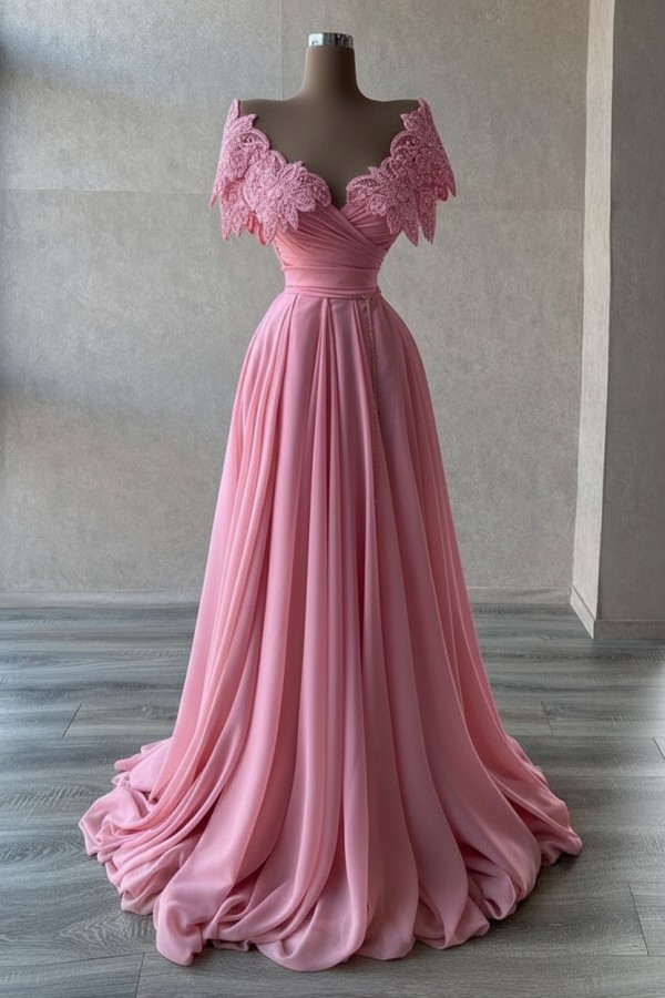 Elegante Abendkleider Lang | Abiballkleider mit Glitzer