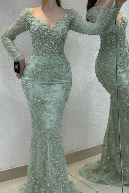 Schöne Abendkleider Lang Gold | Spitze Abiballkleider mit Glitzer