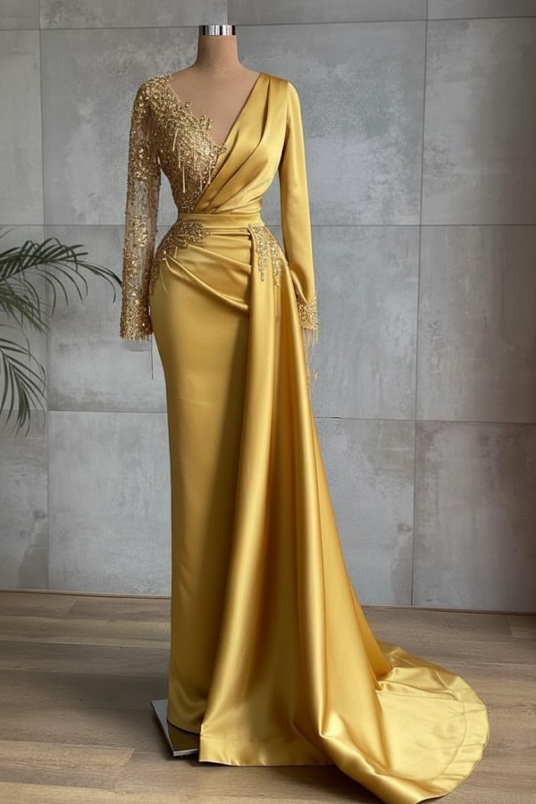 Rote Abiballkleider Lang Gunstig | Abendkleider mit armel | Babyonlinedress.de