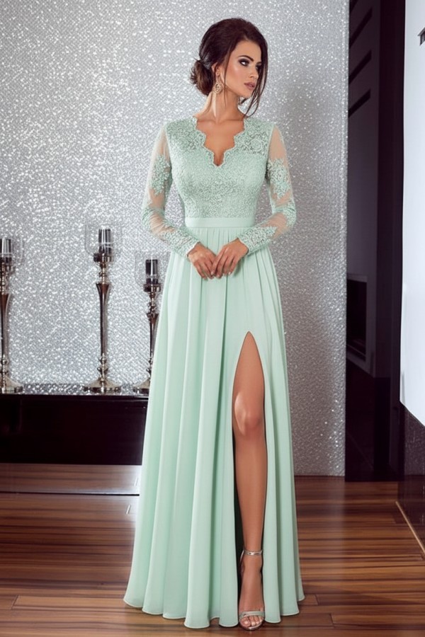 Elegante Abendkleider Lang Schwarz Mit Spitze Etuikleid Kleider Online