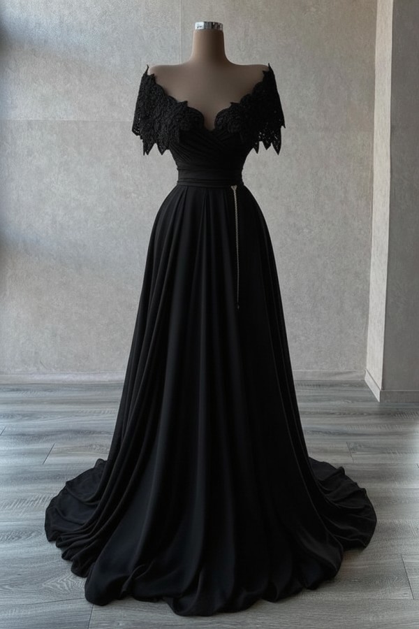 Elegante Abendkleider Lang | Abiballkleider mit Glitzer