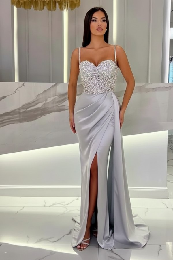 Schöne Abendkleider Mit Glitzer | Blaue Abiballkleider Lang Günstig