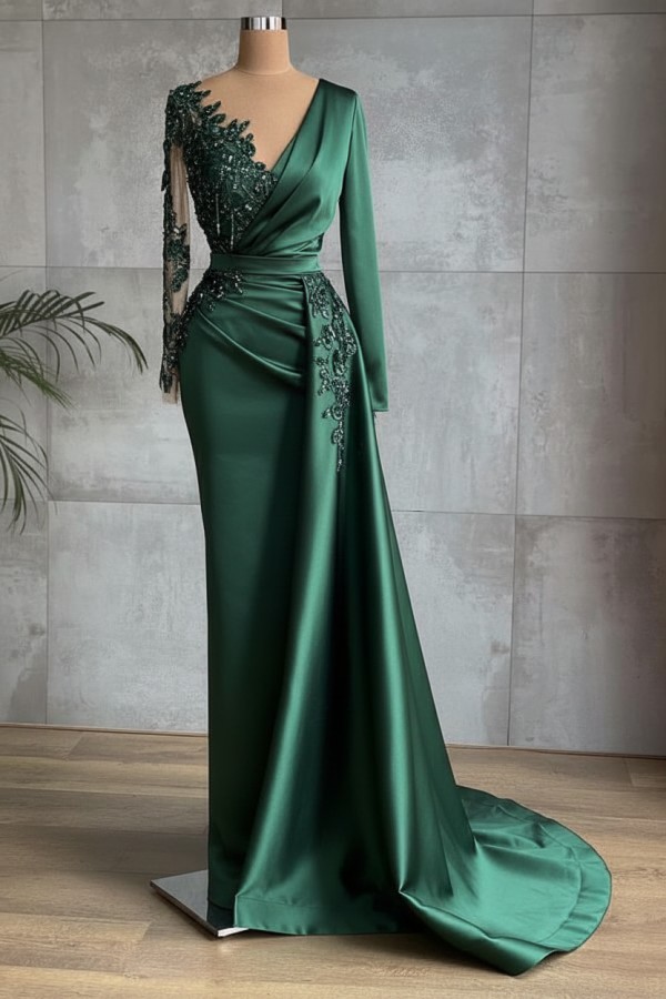 Rote Abiballkleider Lang Günstig | Abendkleider mit Ärmel