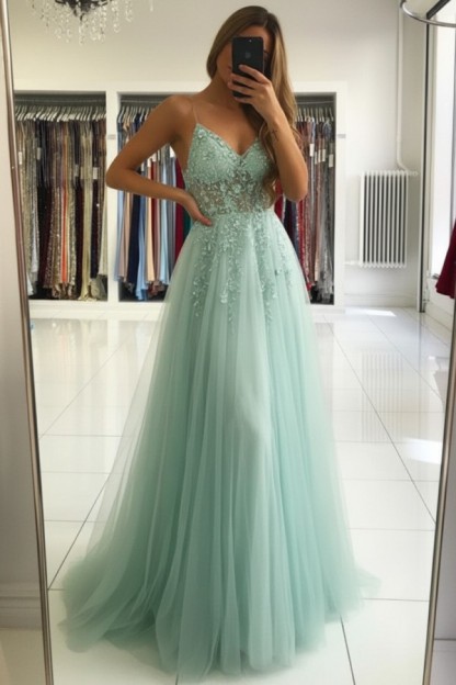 Luxus Abendkleider Blau | Abiballkleider Lang Glitzer