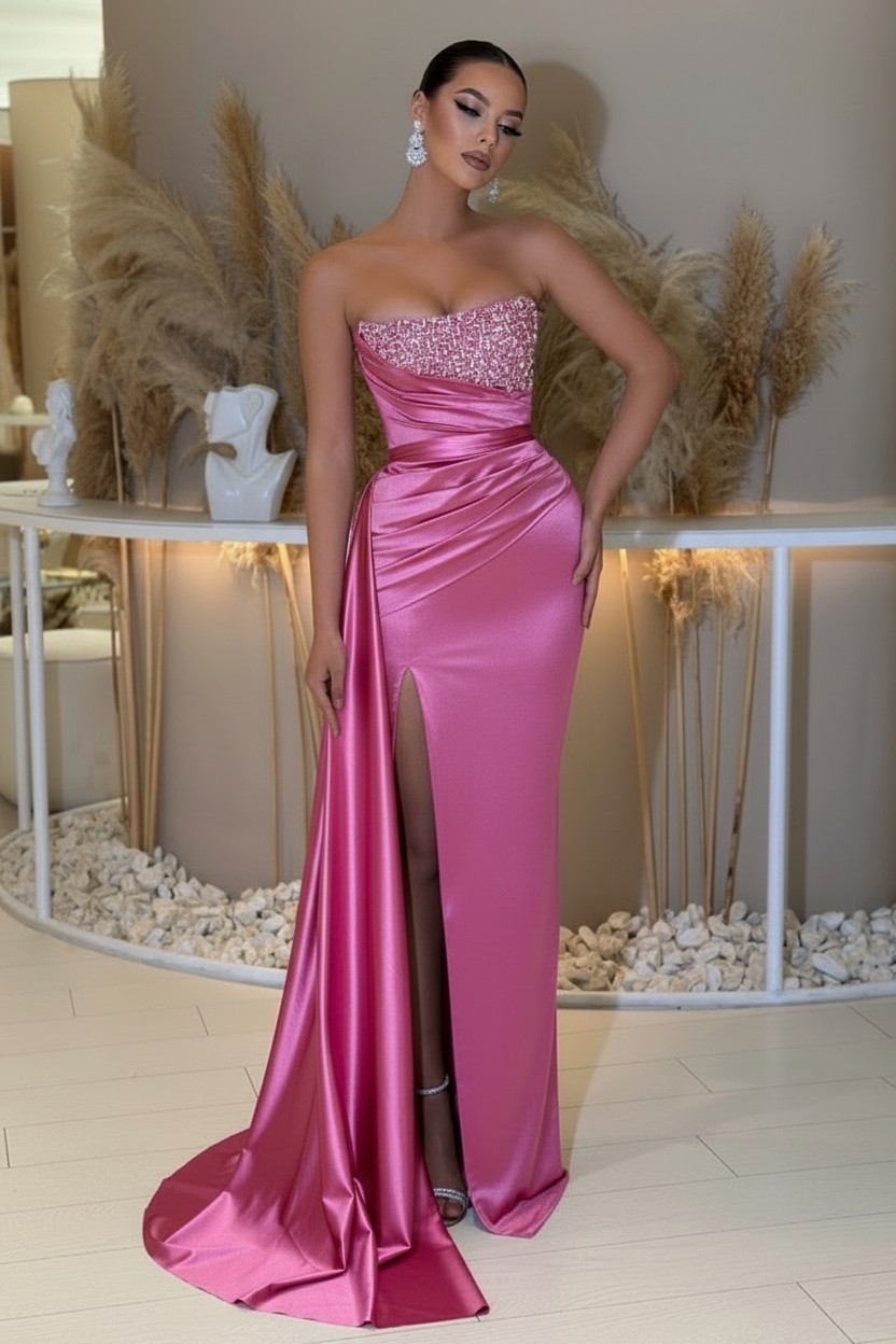 Dusty Grün Abendkleider Lang Günstig | Abiballkleider mit Glitzer-babyonlinedressde