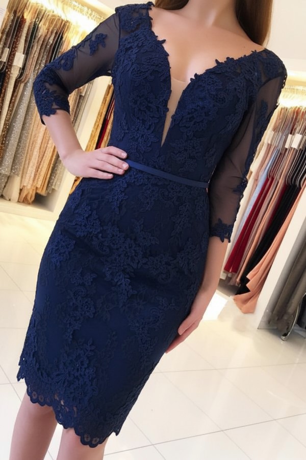 Mint Cocktailkleider Kurz Günstig | Abendkleider Mit Ärmel