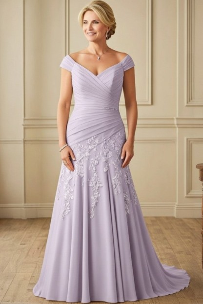 Champagne Brautmutterkleider Lang Günstig Kleider für Brautmutter