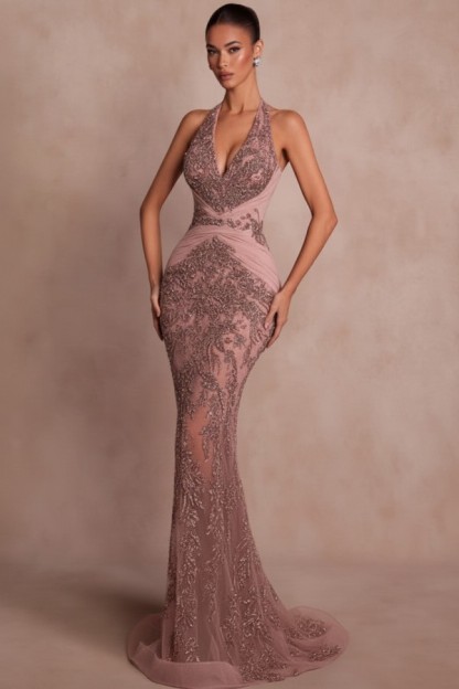 Dunkel Grün Abendkleider Lang Glitzer Ballkleider Spitze Online