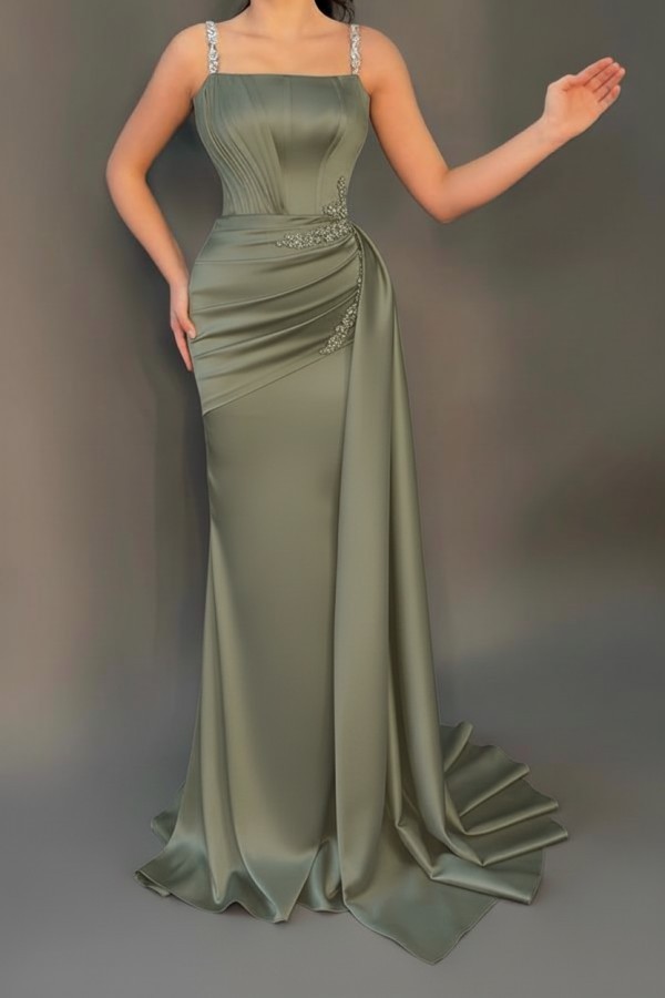 Sage Abendkleider Günstig | Abiballkleider Lang Glitzer