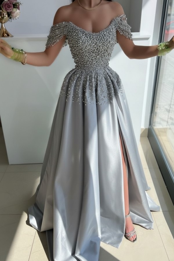 Designer Abendkleider Lang Glitzer | Abiballkleider Grün Günstig