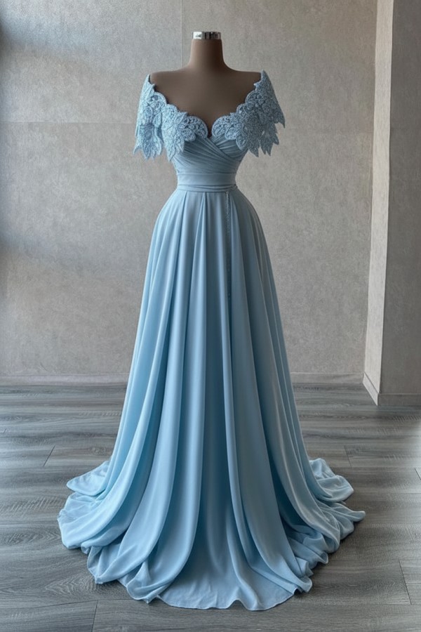 Elegante Abendkleider Lang | Abiballkleider mit Glitzer