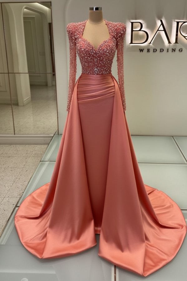 Luxus Abendkleider Lang Weiß | Glitzer Abiballkleider Mit Ärmel