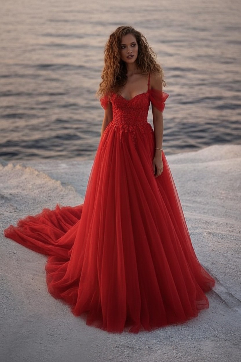 Boho Hochzeitskleider A Linie | Schlichte Brautkleider mit Spitze