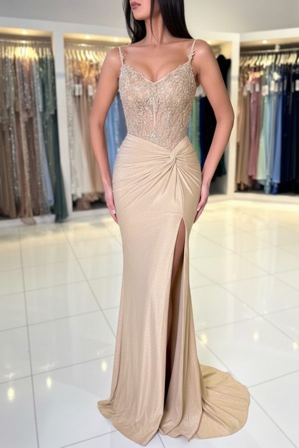 Wunderschöne Abendkleider Weinrot | Abiballkleider Lang Glitzer