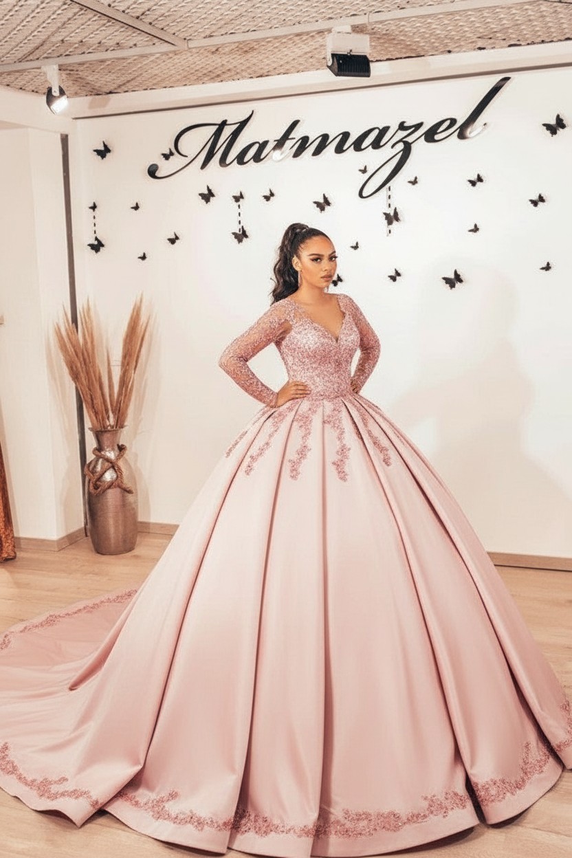 Schwarze Brautkleider mit armel | Prinzessin Hochzeitskleider Spitze | Babyonlinedress.de