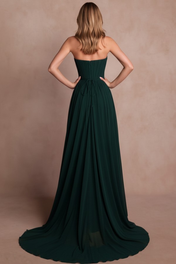 Designer Abendkleider Lang Grün Schlichte Ballkleider