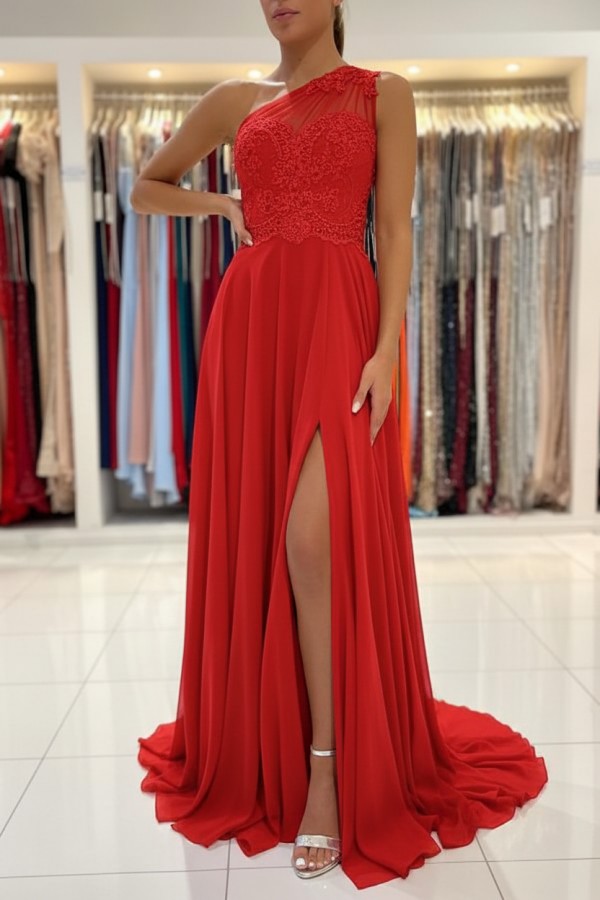 Schlichtes Abendkleid Mit Spitze | Abiballkleider Lang Günstig