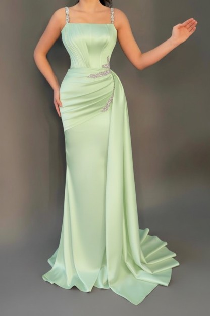 Sage Abendkleider Günstig | Abiballkleider Lang Glitzer