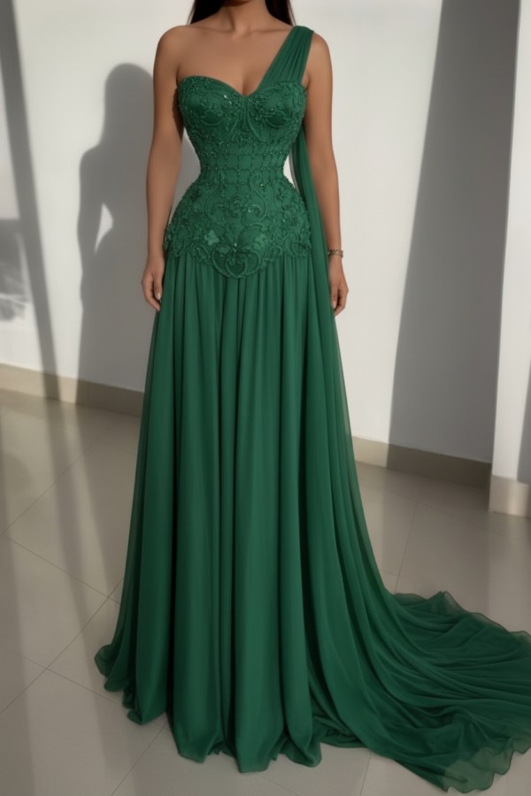 Schöne Abendkleider Lang Rosa Ballkleider mit Spitze