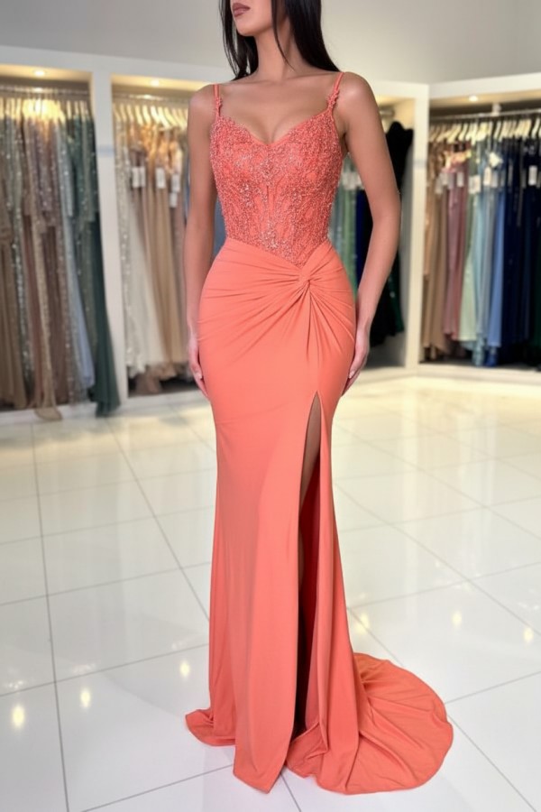 Wunderschöne Abendkleider Weinrot | Abiballkleider Lang Glitzer