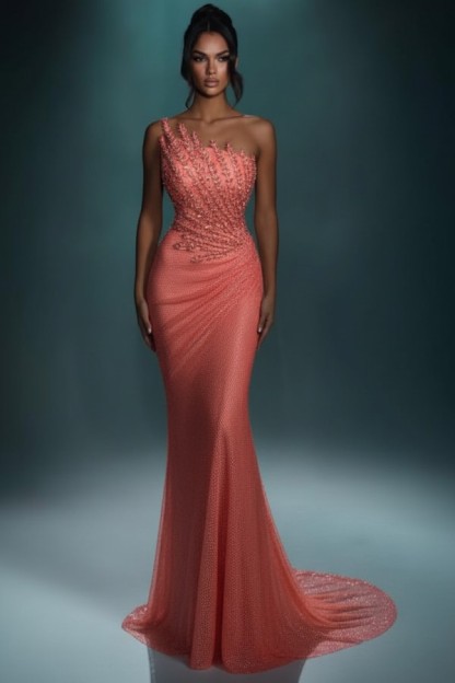 Festliche Abendkleider Lang Brau Abiballkleider Ballkleider Glitzer