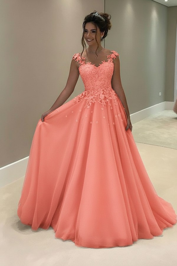 Elegant Abendkleider Lang Rosa Abendmoden Abiballkleider