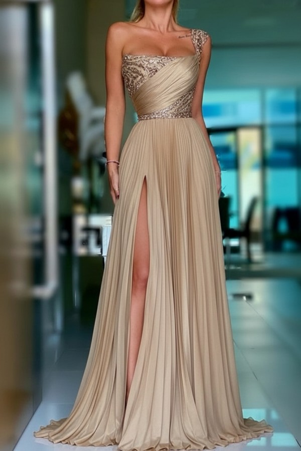 Golden Ballkleider Lang Glitzer Abendkleider Abendmoden Günstig