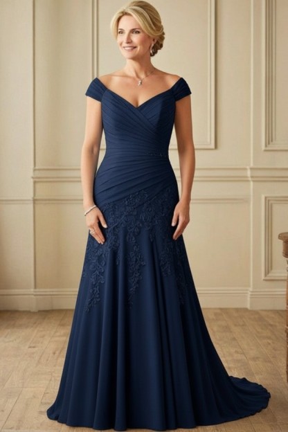 Champagne Brautmutterkleider Lang Günstig Kleider für Brautmutter