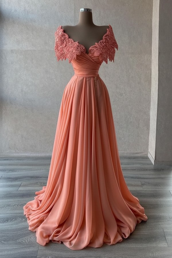 Elegante Abendkleider Lang | Abiballkleider mit Glitzer