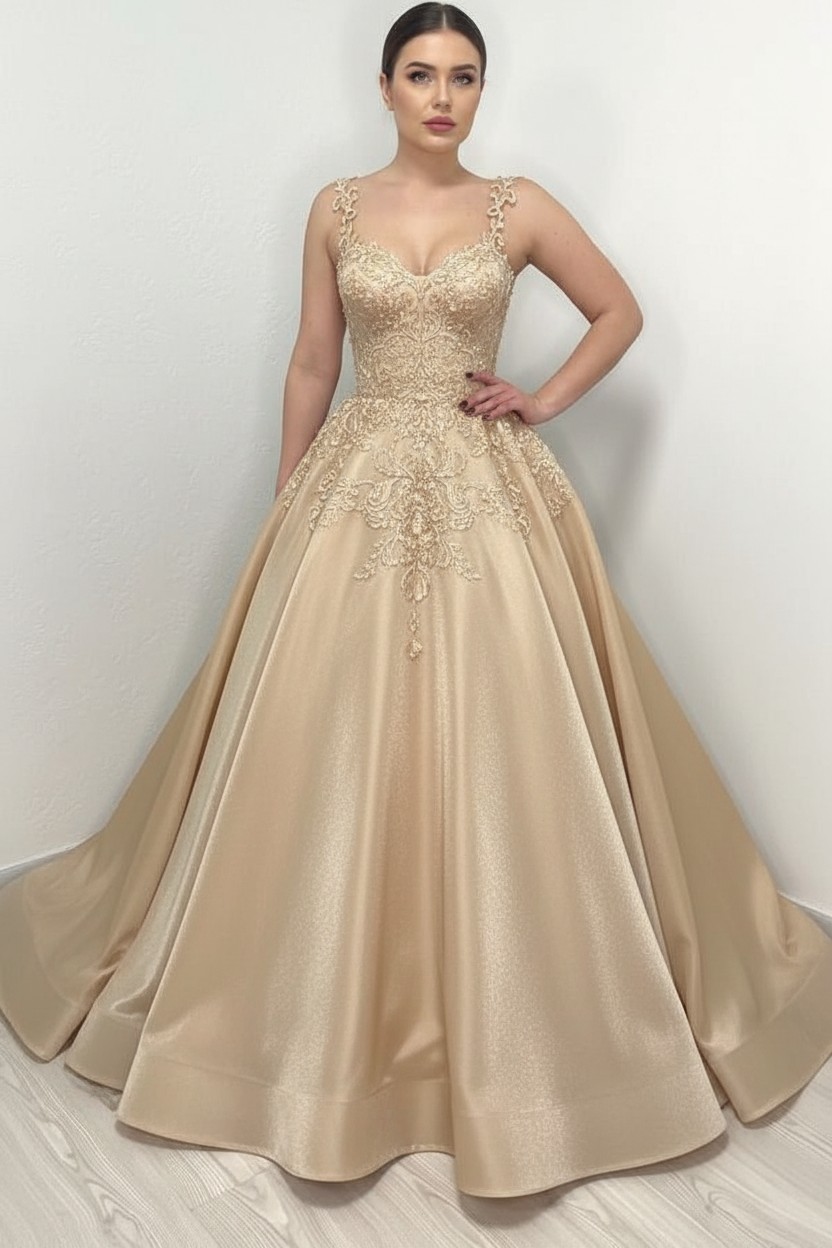 Designer Brautkleider A Linie Mit Spitze | Satin Hochzeitskleider Schwarz