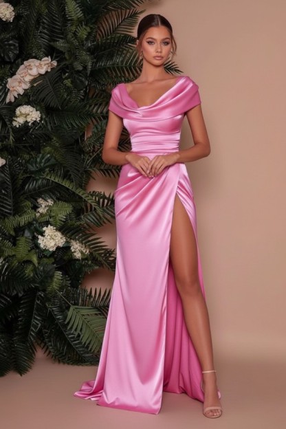 Elegante Abendkleider Lang Günstig | Schlichte Abiballkleider Lilac