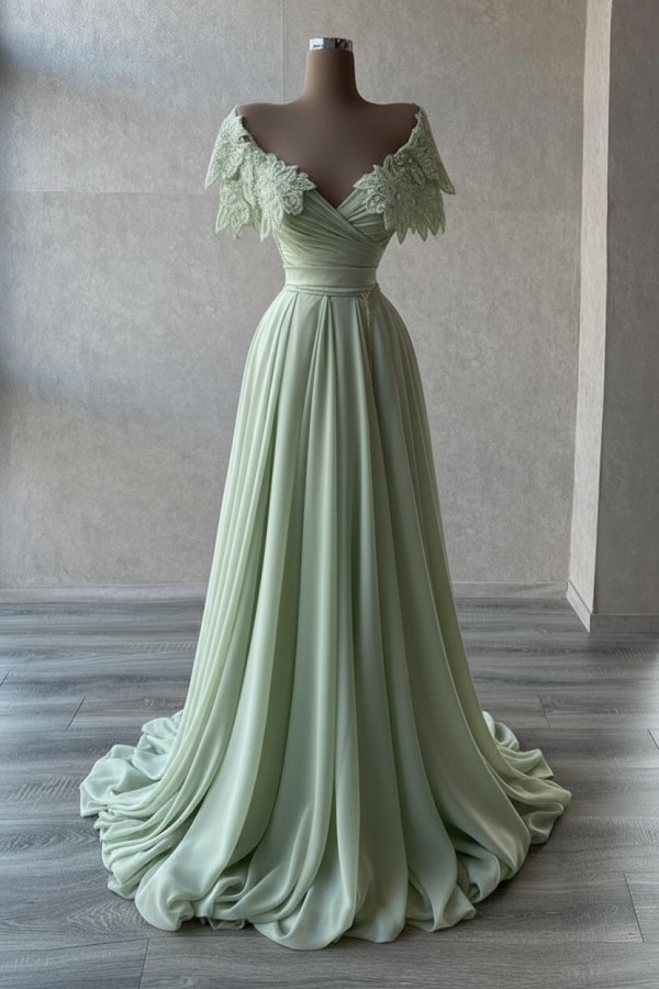 Elegante Abendkleider Lang | Abiballkleider mit Glitzer